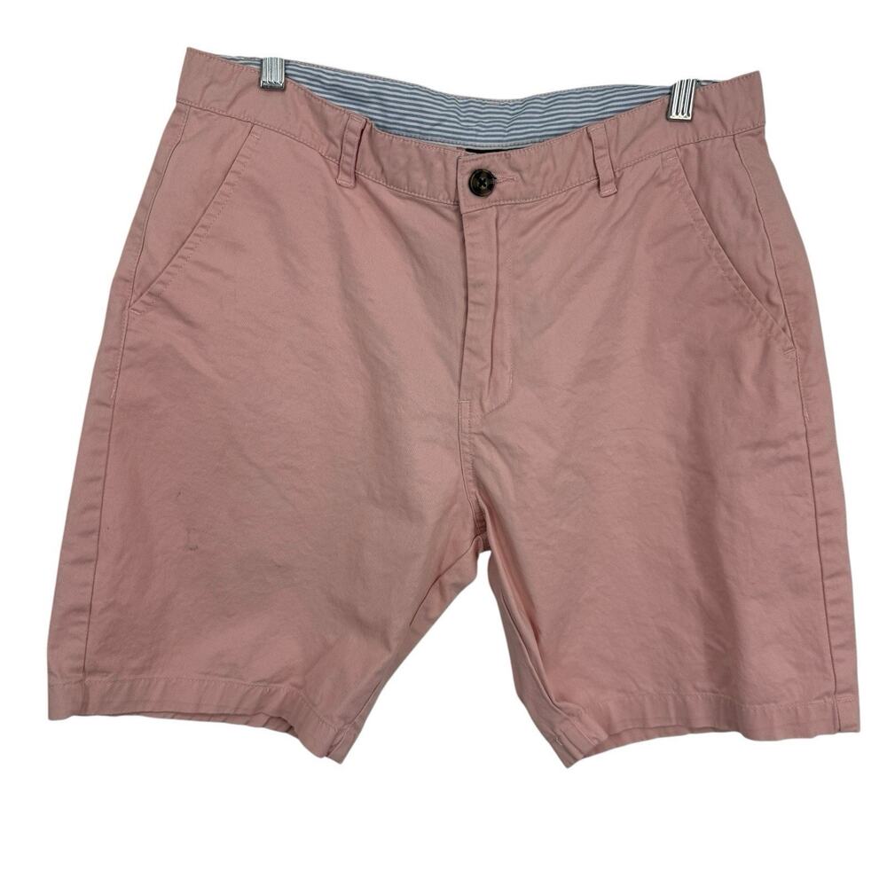 3 for $15 Smash Mens Chino Shorts size 32 Pink Cotton 8" inseam